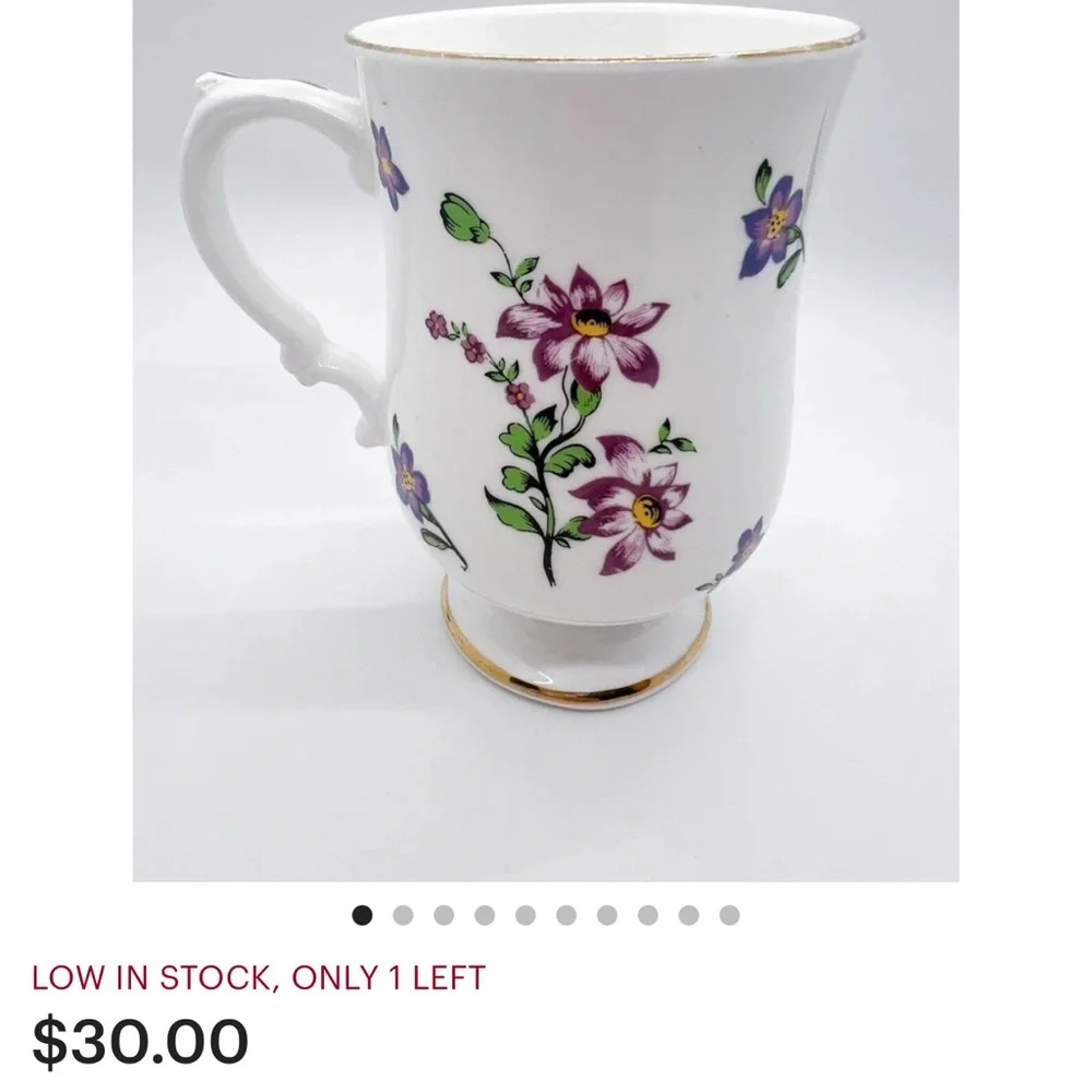 #1366*Floral Royal England Vintage Fine Bone China Tea Mug Collection - Picture 4 of 15